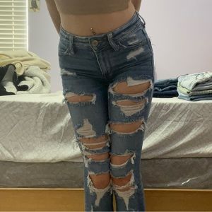 American eagle size 00/0 next level stretch distressed jeans
